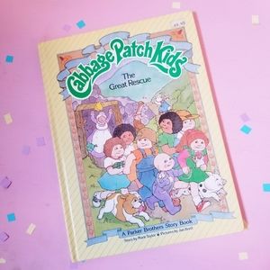 1984 Vintage Cabbage Patch Kids The Great Rescue Childrens Book